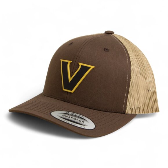 Vanderbilt Commodores Black YP Snapback Hat- Brown/ Tan - Picture 2 of 3